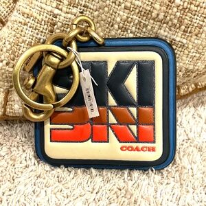 Coach Ski Patch Bag Charm Key Chain (NWT)